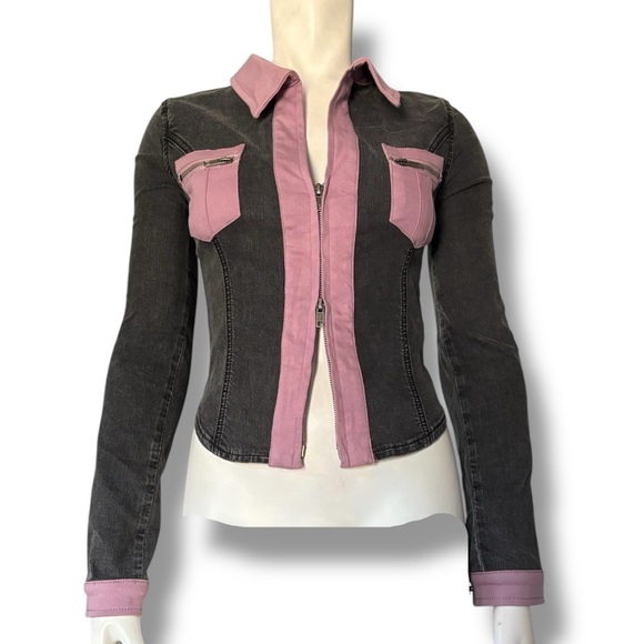 Dolls Kill Tops - DollsKill | Current Mood NWOT’s Moto Pocket Cyber Y2K Goth Grunge Jacket